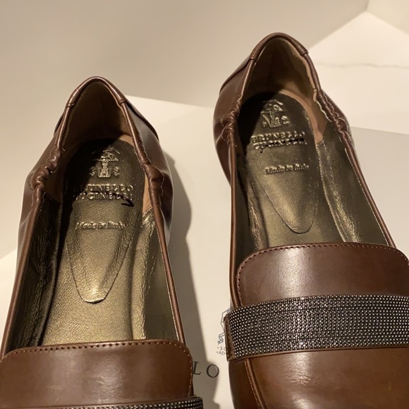 Brunello Cucinelli Monili Embellished Pointed Toe Loafer - Picture 4 of 7